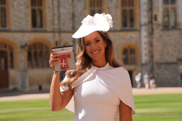 Leona Lewis after being made an OBE (Officer of the Order of the British Empire) for services t ...