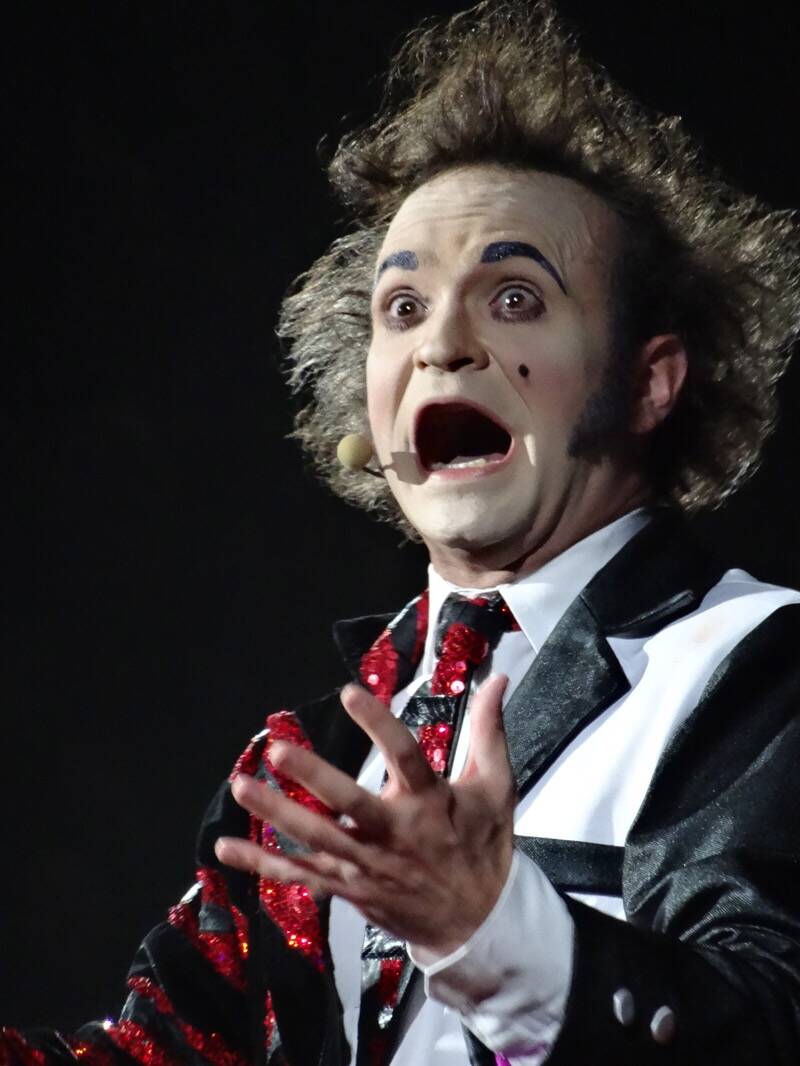 Jimmy Slonina, as Rubix, performs during Pink's 2013 "Truth About Love" world tour. (Amy Frazier)