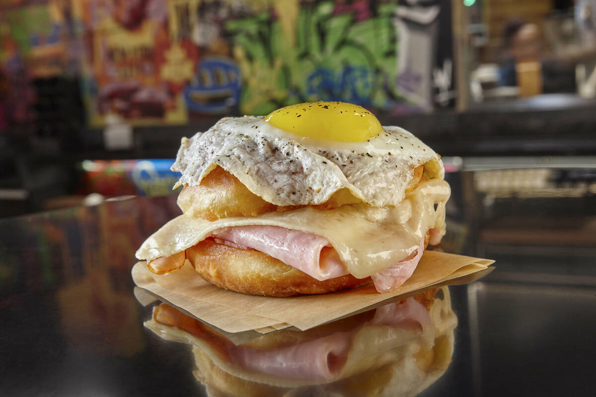 The Croque Madame at District: Donuts. Sliders. Brew. (MGM Resorts International)