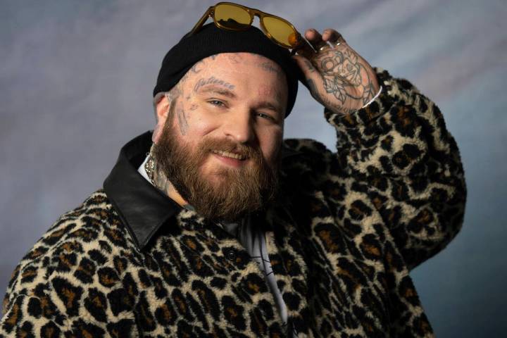 Teddy Swims poses for a portrait on Tuesday, Jan. 21, 2025, in New York. (AP Photo/Gary Gerard ...