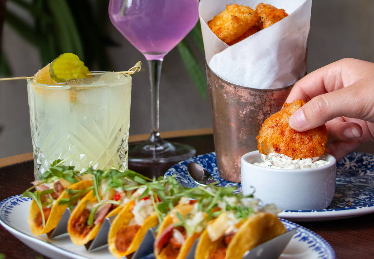 Pickled items are shown at Flight Club. Their new menu offerings follow a TikTok obsession with ...