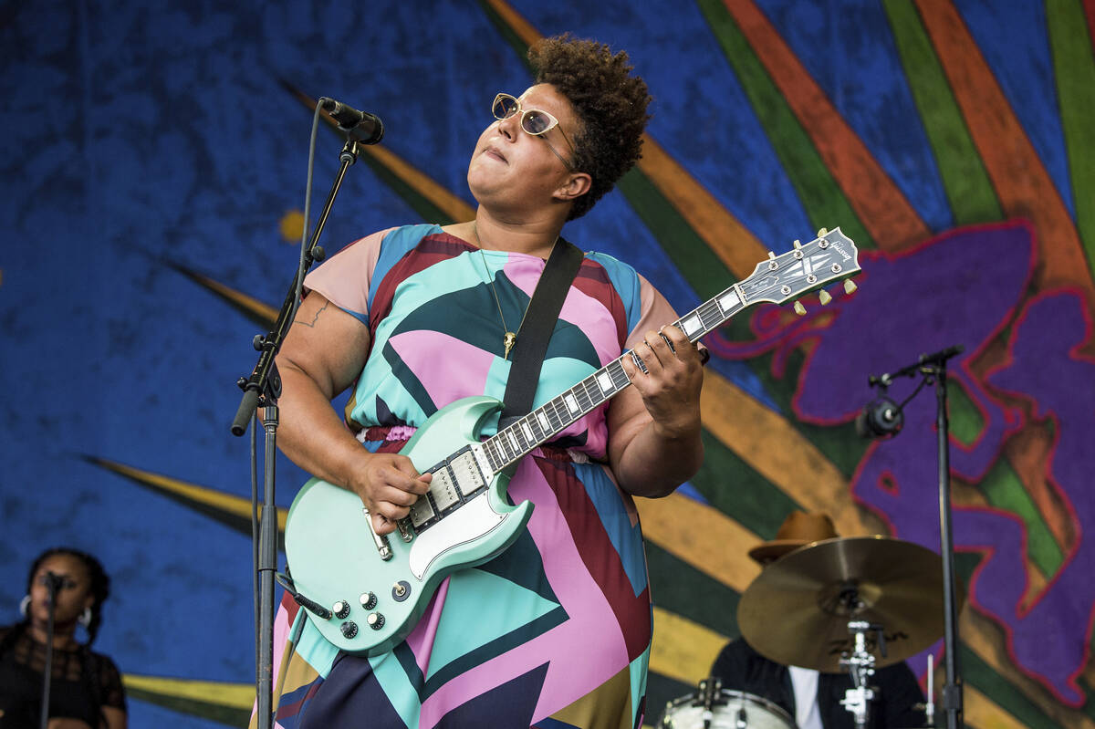 In this April 29, 2017 file photo, Brittany Howard of Alabama Shakes performs at the New Orlean ...