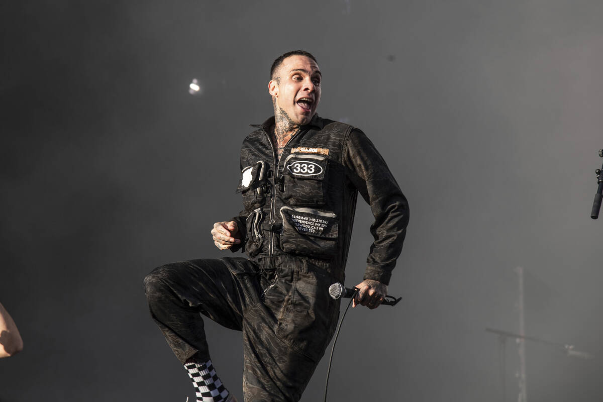 Jason Aalon Butler of Fever 333 performs at Welcome to Rockville at Daytona International Speed ...