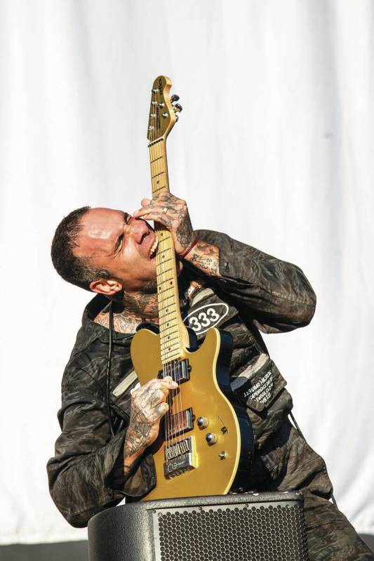 Jason Aalon Butler of Fever 333 performs at Welcome to Rockville at Daytona International Speed ...