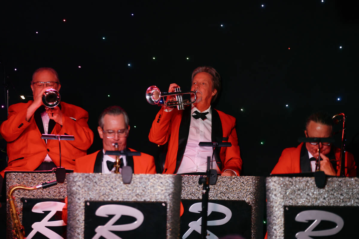 The band plays during The Rat Pack is Back’s 25th anniversary show at the Copa Room on T ...