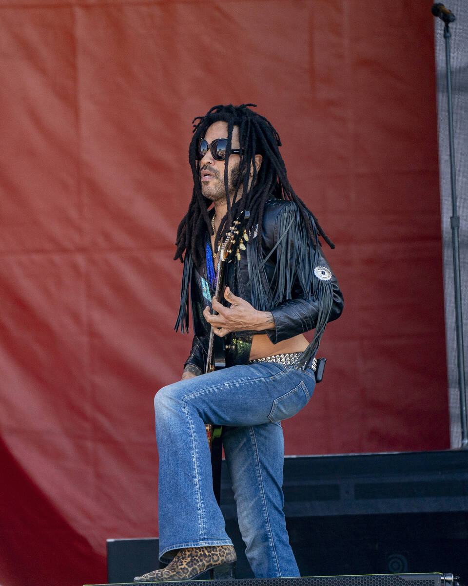 Lenny Kravitz performs during the second weekend of the New Orleans Jazz & Heritage Festiva ...