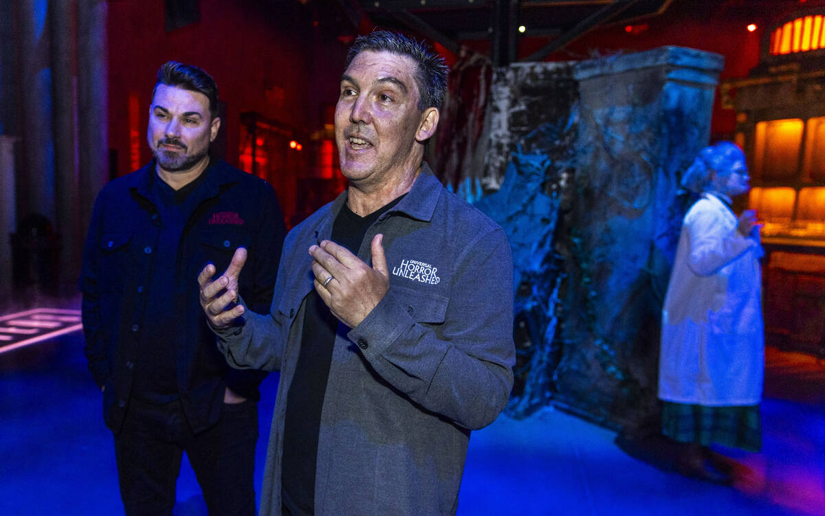 Show Director Nate Stevenson and Vice President of Entertainment Art & Design TJ Mannarino ...