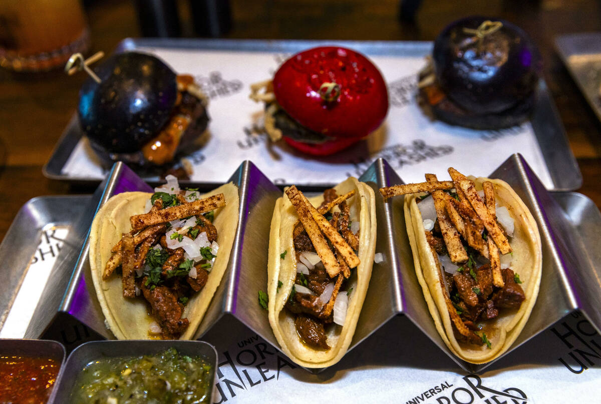 Churr-Aco Street Tacos and Brisket Burger Sliders are on the menu from the Premiere House resta ...