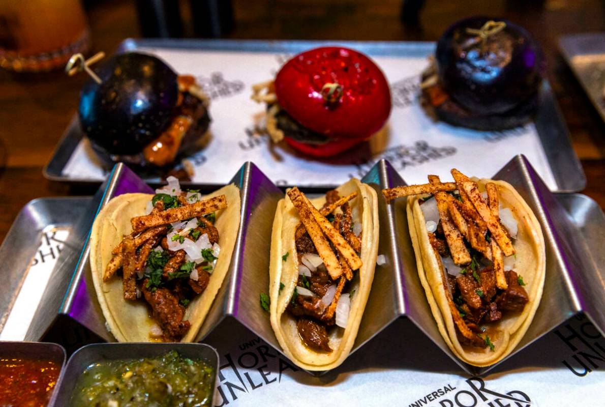 Churr-Aco Street Tacos and Brisket Burger Sliders are on the menu from the Premiere House resta ...