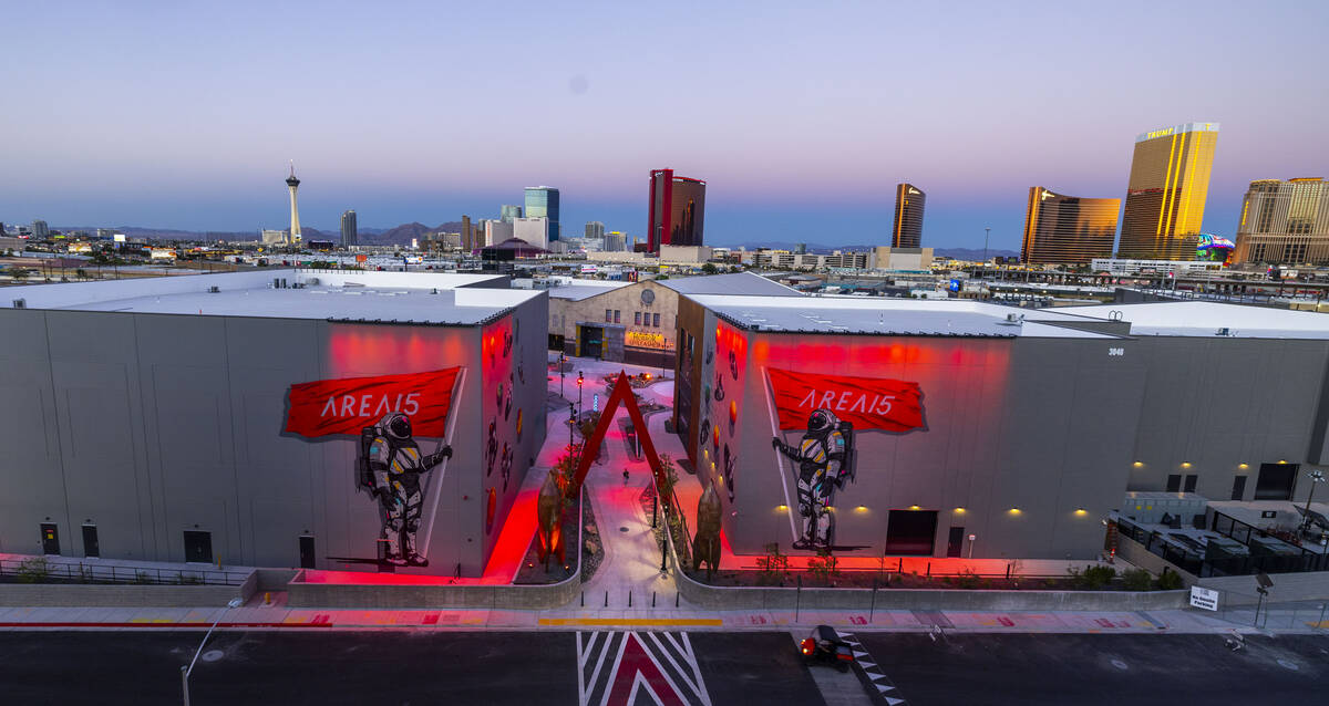The expanded Area 15 with the Universal Horror Unleashed Las Vegas beyond on Friday, Aug.1, 202 ...