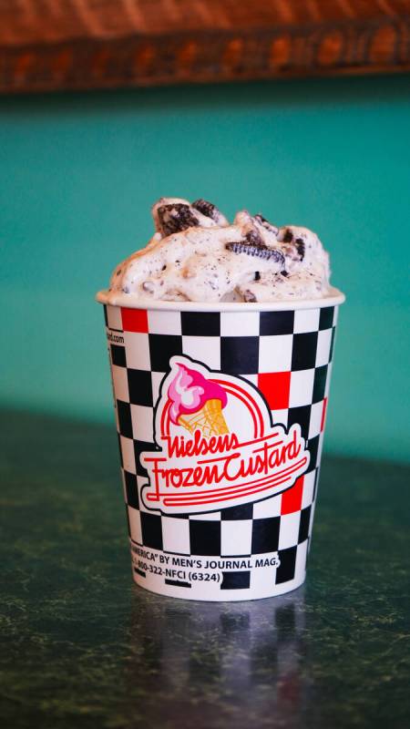 A thick shake known as a concrete from Nielsen's Frozen Custard, which opened a pop-up in early ...