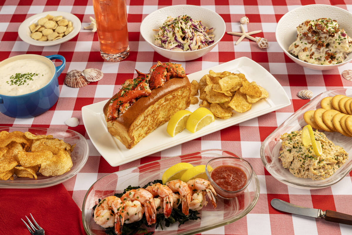 A spread from Nona's Lobster Shack, a pop-up restaurant that opened in summer 2025 at Fontaineb ...