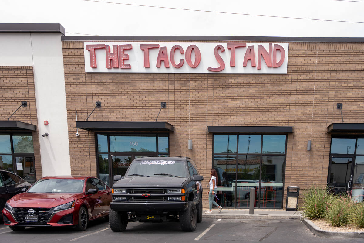The Taco Stand, the small San Diego-born chain known for its Tijuana-style tacos, is seen on Au ...