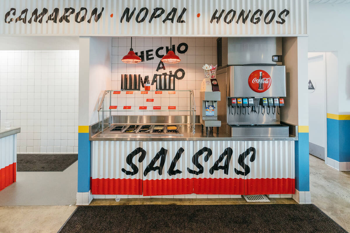 The salsa bar at The Taco Stand, the small San Diego-born chain known for its Tijuana-style tac ...