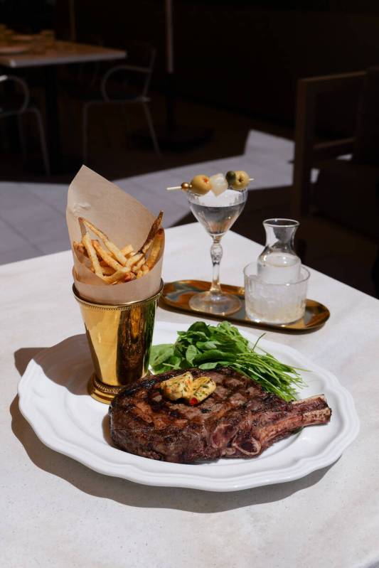The Shaken & Stirred special from Chéri Rooftop in Paris Las Vegas on the Strip. (Caesars Ente ...