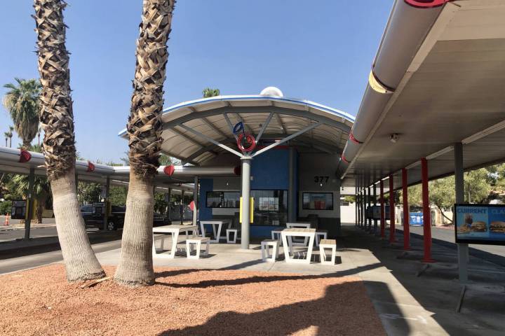 The front exterior of the Sonic Drive-In on North Nellis Boulevard in east Las Vegas is seen on ...