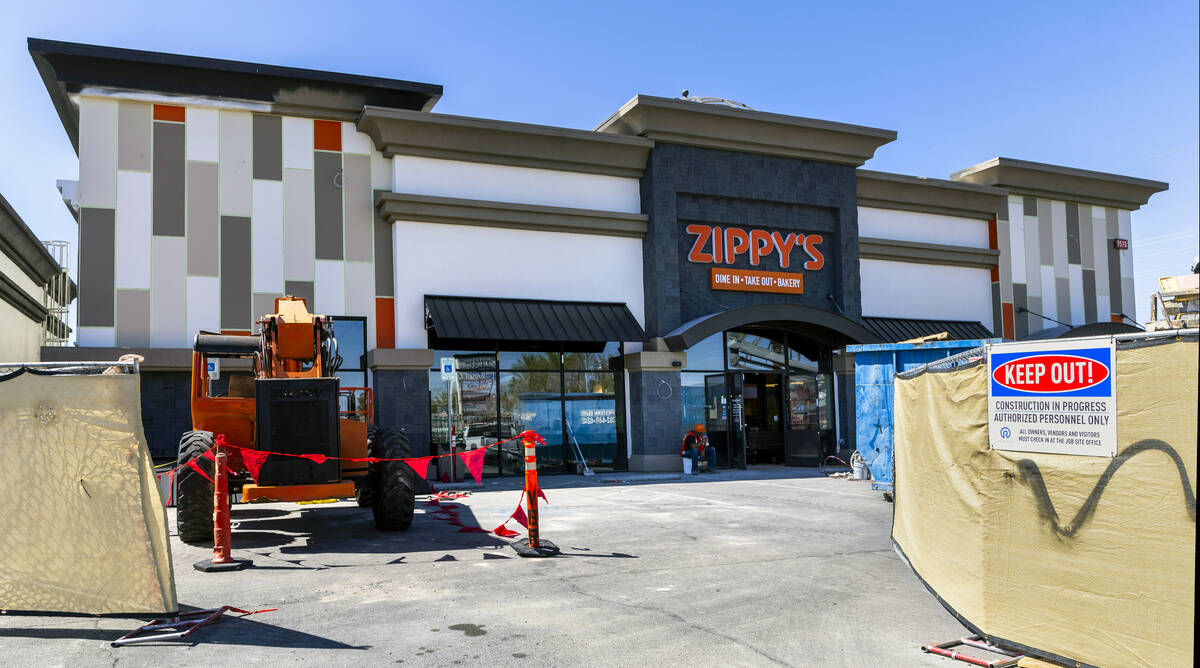 Exterior of new Zippy's in construction about the 9000 block of South Eastern Avenue on Friday, ...