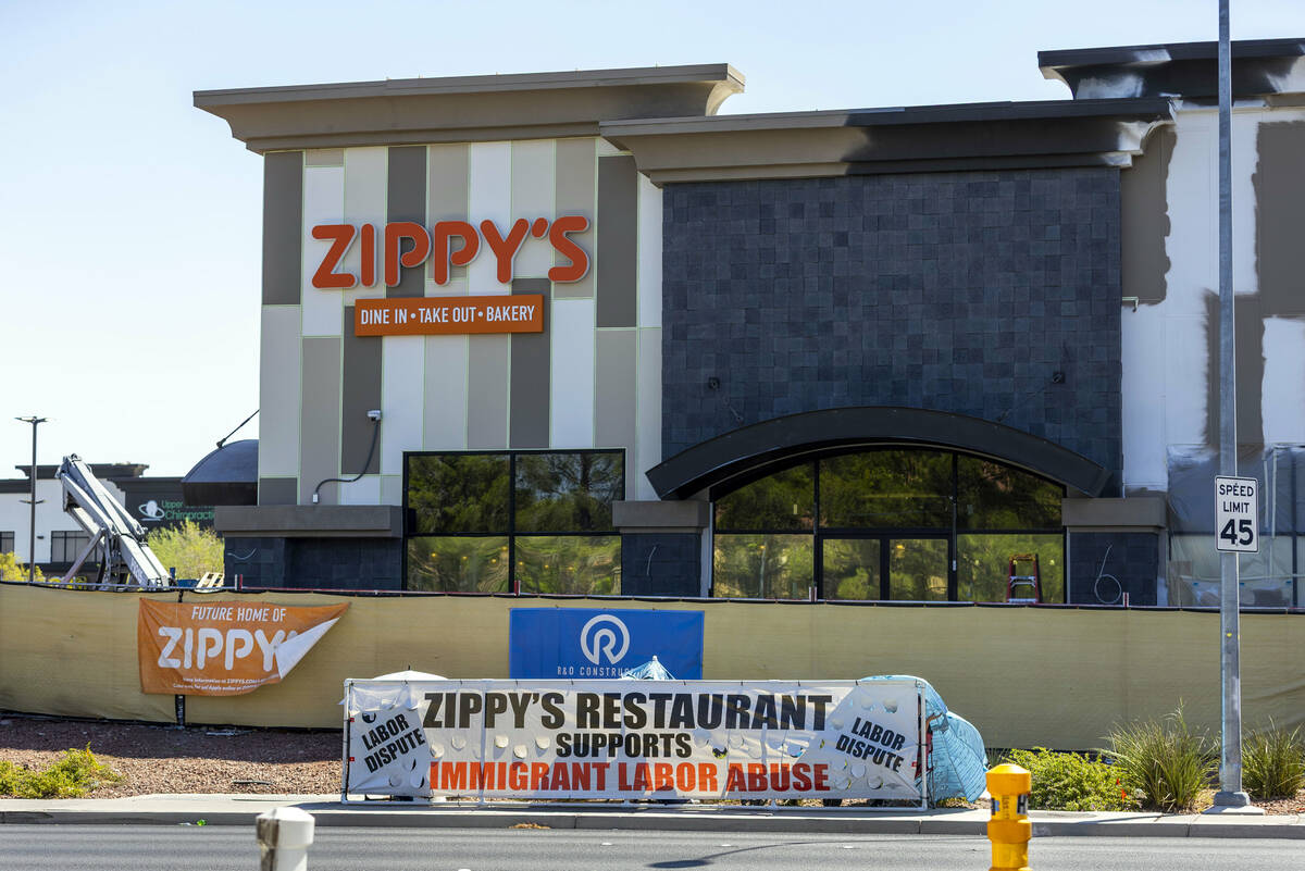 Exterior of new Zippy's in construction about the 9000 block of South Eastern Avenue on Friday, ...