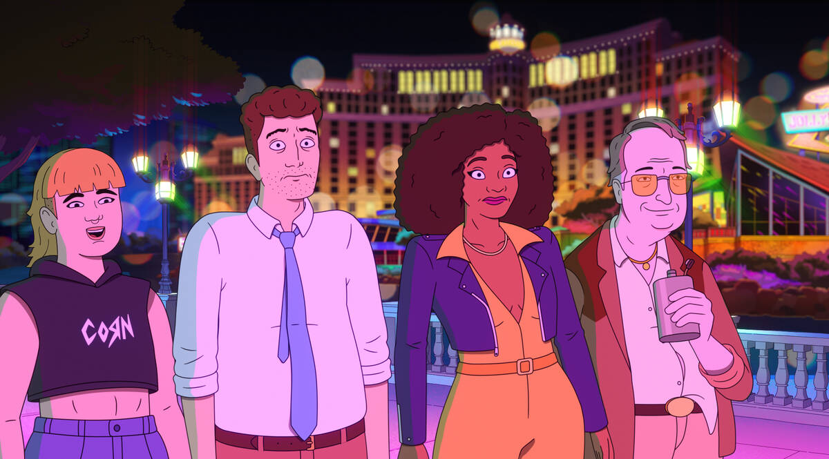 The animated “Strip Law” is scheduled to debut on Netflix on Feb. 20. (Netflix)