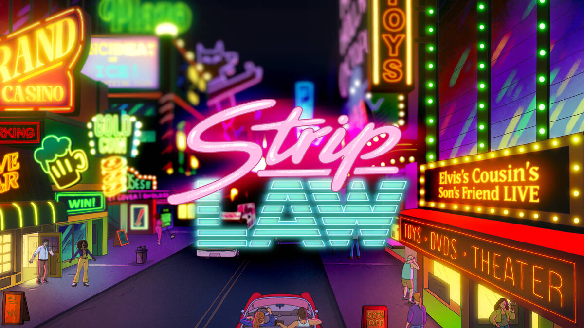 The animated “Strip Law” is scheduled to debut on Netflix on Feb. 20. (Netflix)