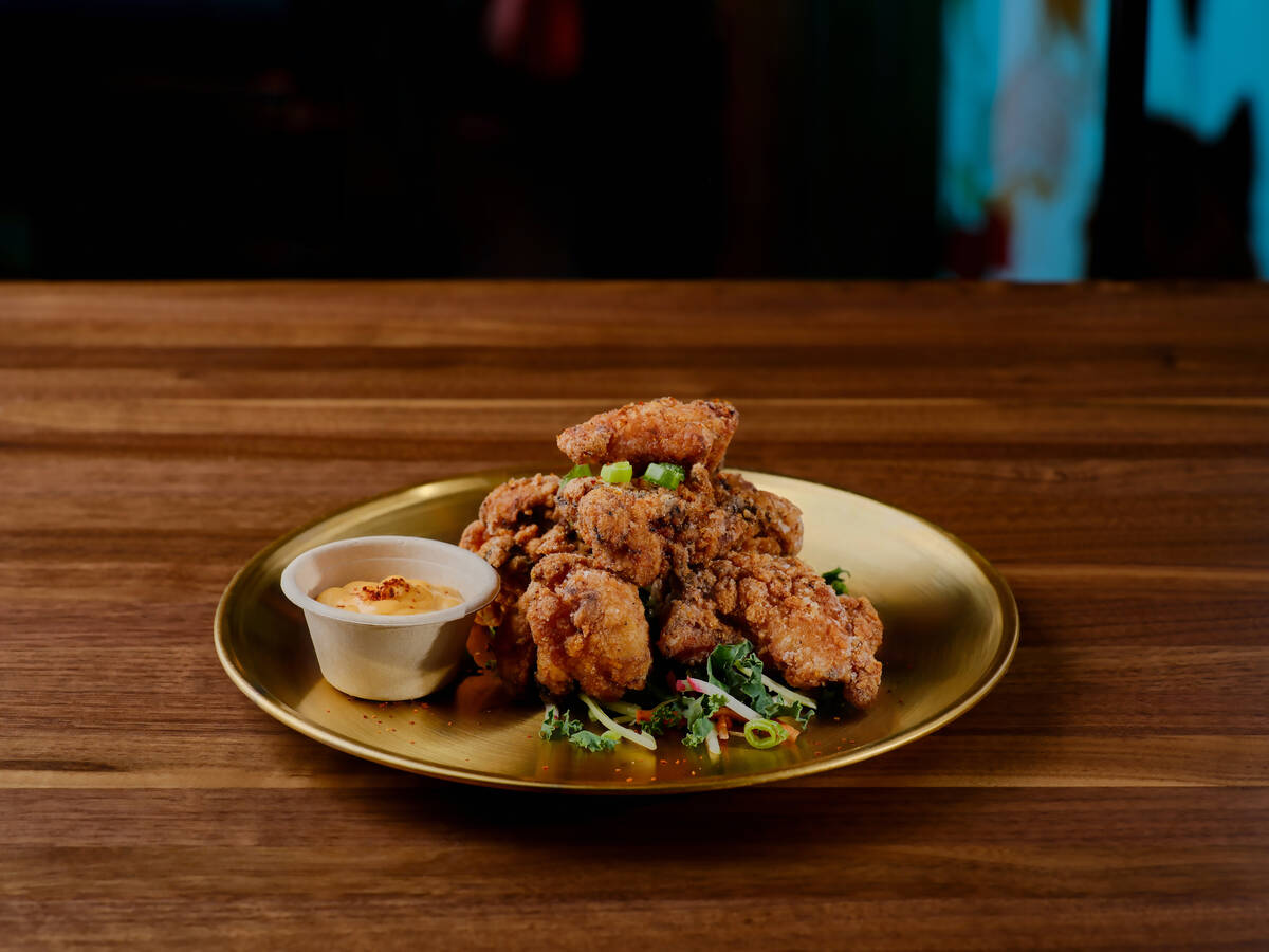 Chicken karaage from Pachi-Pachi, a cocktail bar and listening lounge opening Aug. 22, 2025, in ...