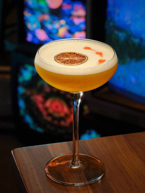 A Toho Tini from Pachi-Pachi, a cocktail bar and listening lounge opening Aug. 22, 2025, in dow ...