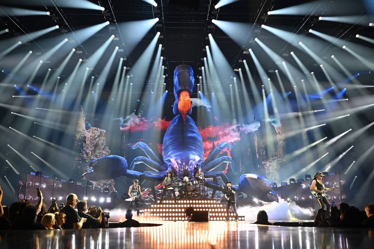Scorpions perform at their Coming Home to Las Vegas 60th Anniversary Las Vegas Residency kick ...