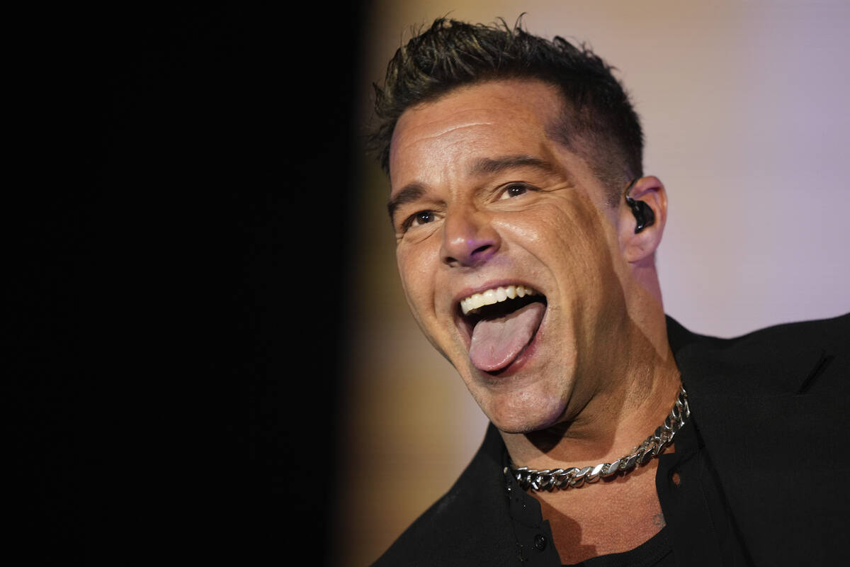 FILE - Ricky Martin performs outside the Philadelphia Museum of Art, Monday, Nov. 4, 2024, in P ...