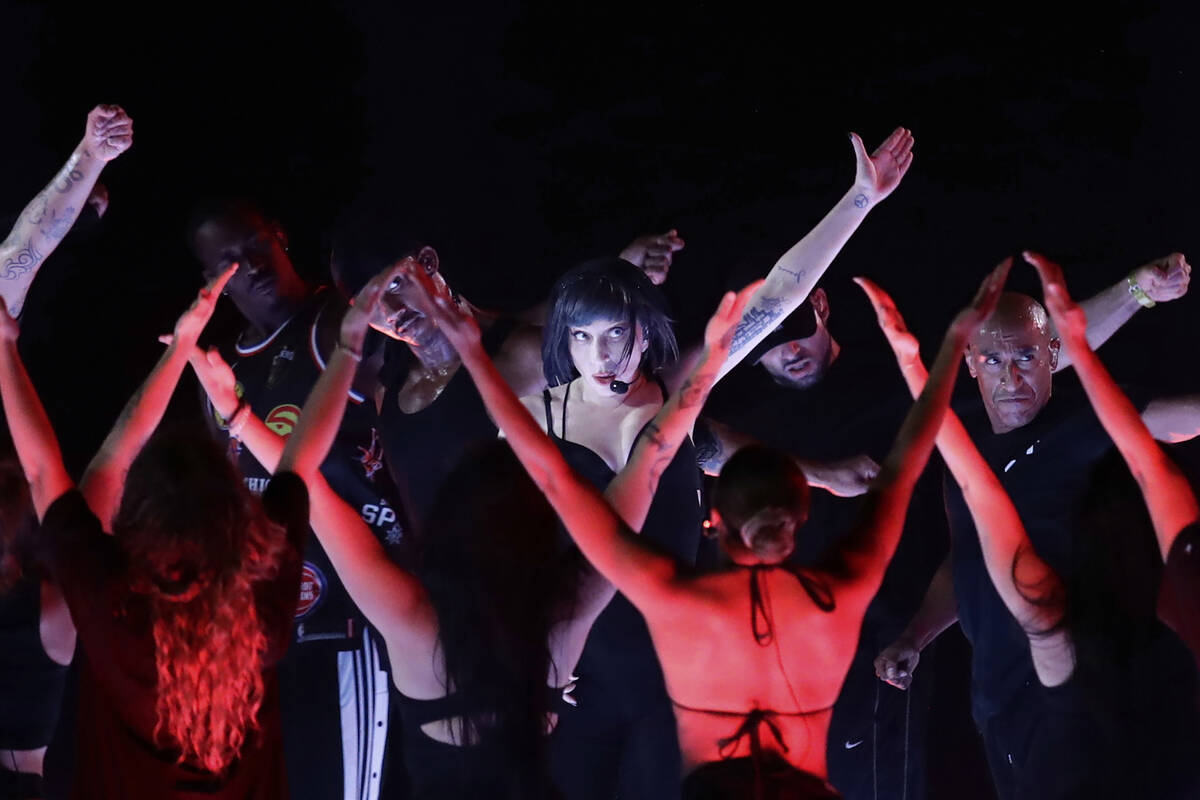 Lady Gaga takes part in a rehearsal a day ahead of her free concert, on Copacabana beach, in Ri ...