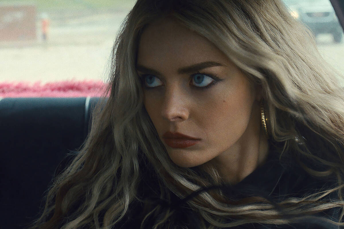 Samara Weaving in a scene from 20th Century Studios' EENIE MEANIE. Photo courtesy of 20th Centu ...