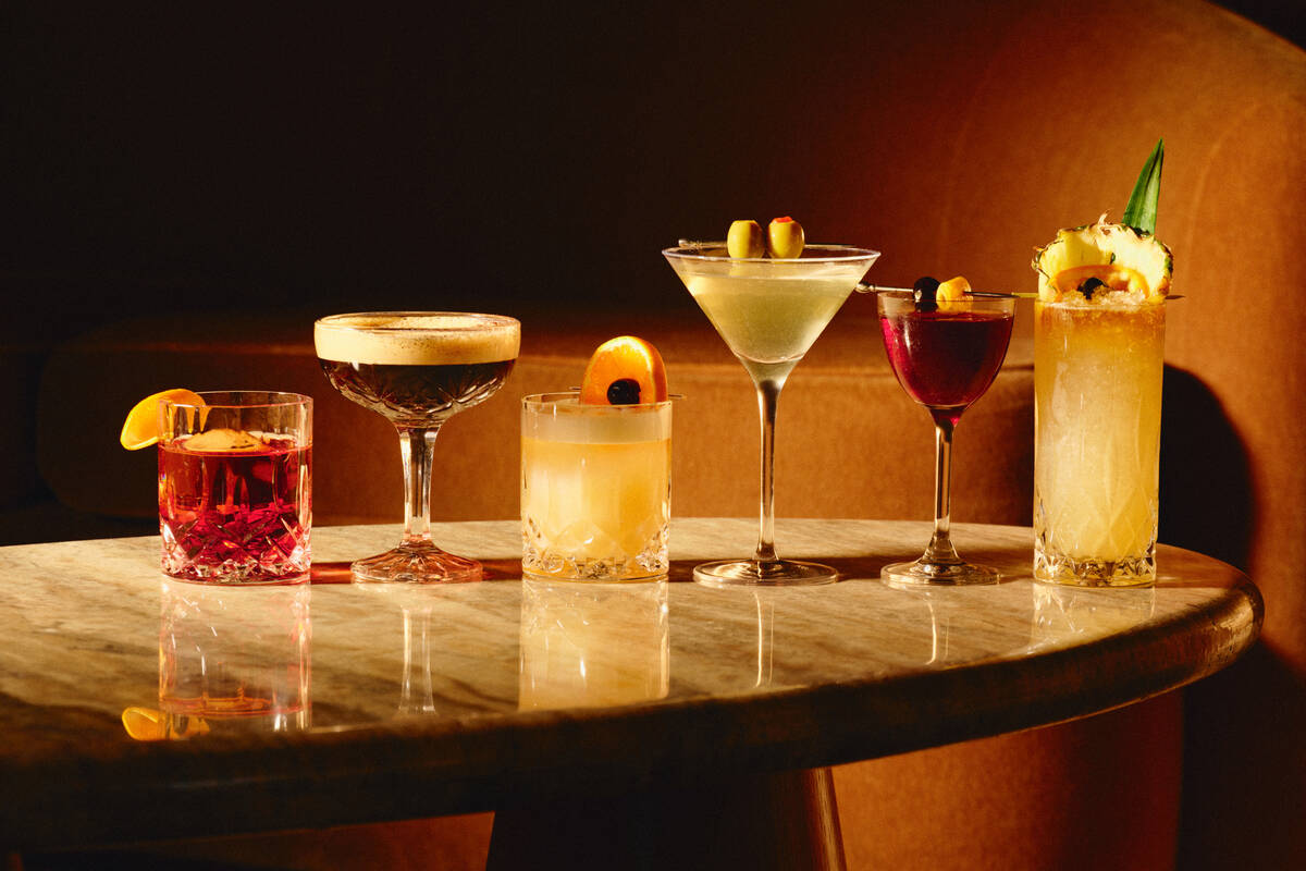 Classic cocktails from Clique Bar & Lounge in The Cosmopolitan on the Las Vegas Strip. The ...