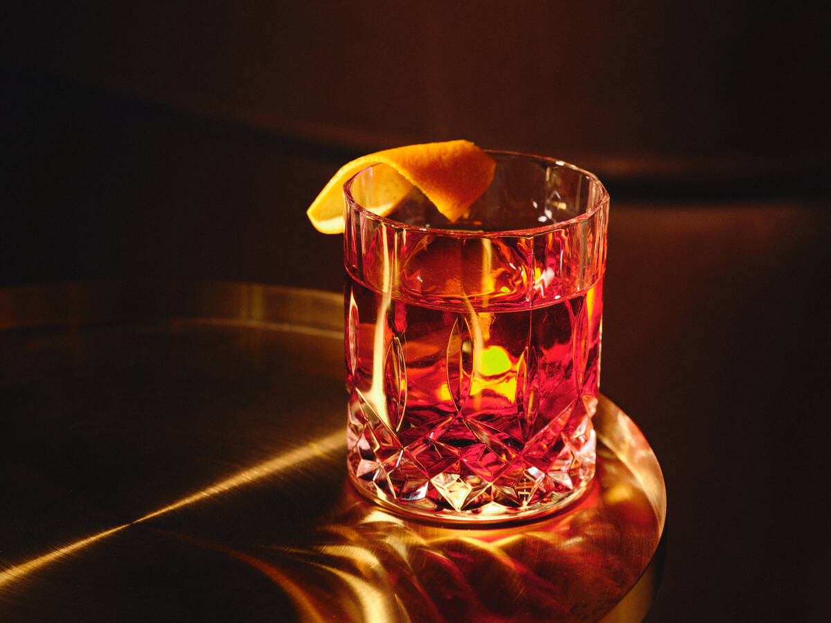 A negroni from Clique Bar & Lounge in The Cosmopolitan on the Las Vegas Strip. The bar is re-op ...