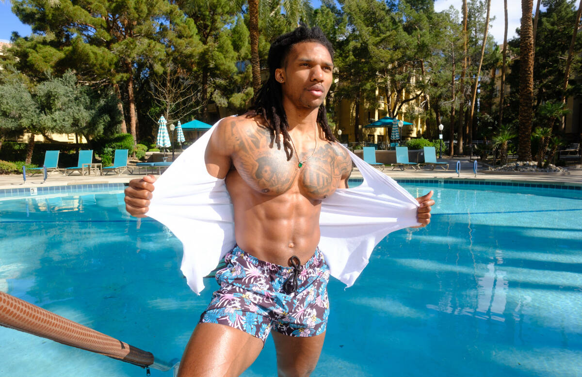 Emerald Thomas is shown in a promotional photo. The former member of Chippendales adult revue w ...