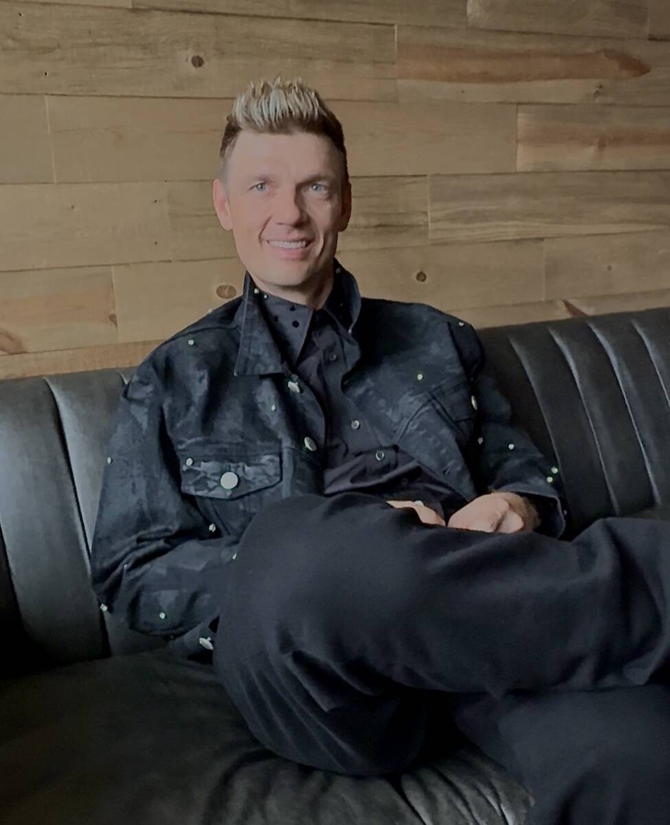 Nick Carter of the Backstreet Boys backstage after hosting his “Love Life Tragedy” at an in ...