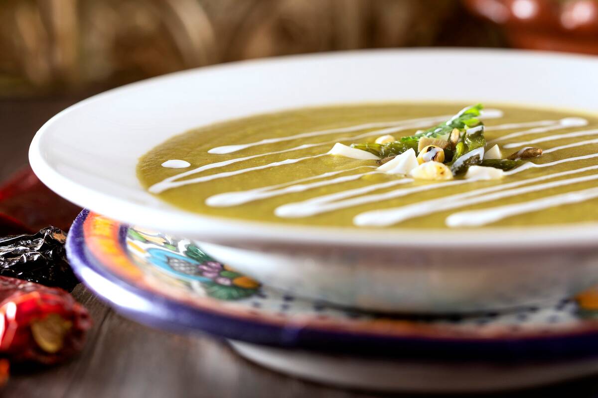 Poblano cream soup from Leticia's Cocina & Cantina, which is opening a location in late August ...