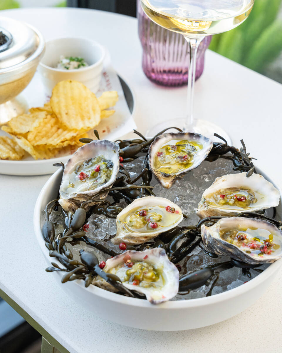 Oysters from Wineaux wine bar and shop set to open in October 2025 at JW Marriott Las Vegas-Ram ...