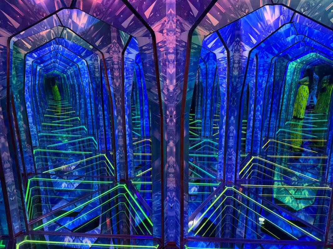 The "Mirror Maze" at the Infinity Museum, which opened Thursday, Aug. 28, 2025 at Boulevard Mal ...