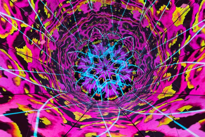 The "Four Seasons" kaleidoscope room at the Infinity Museum, which opened Thursday, Aug. 28, 20 ...