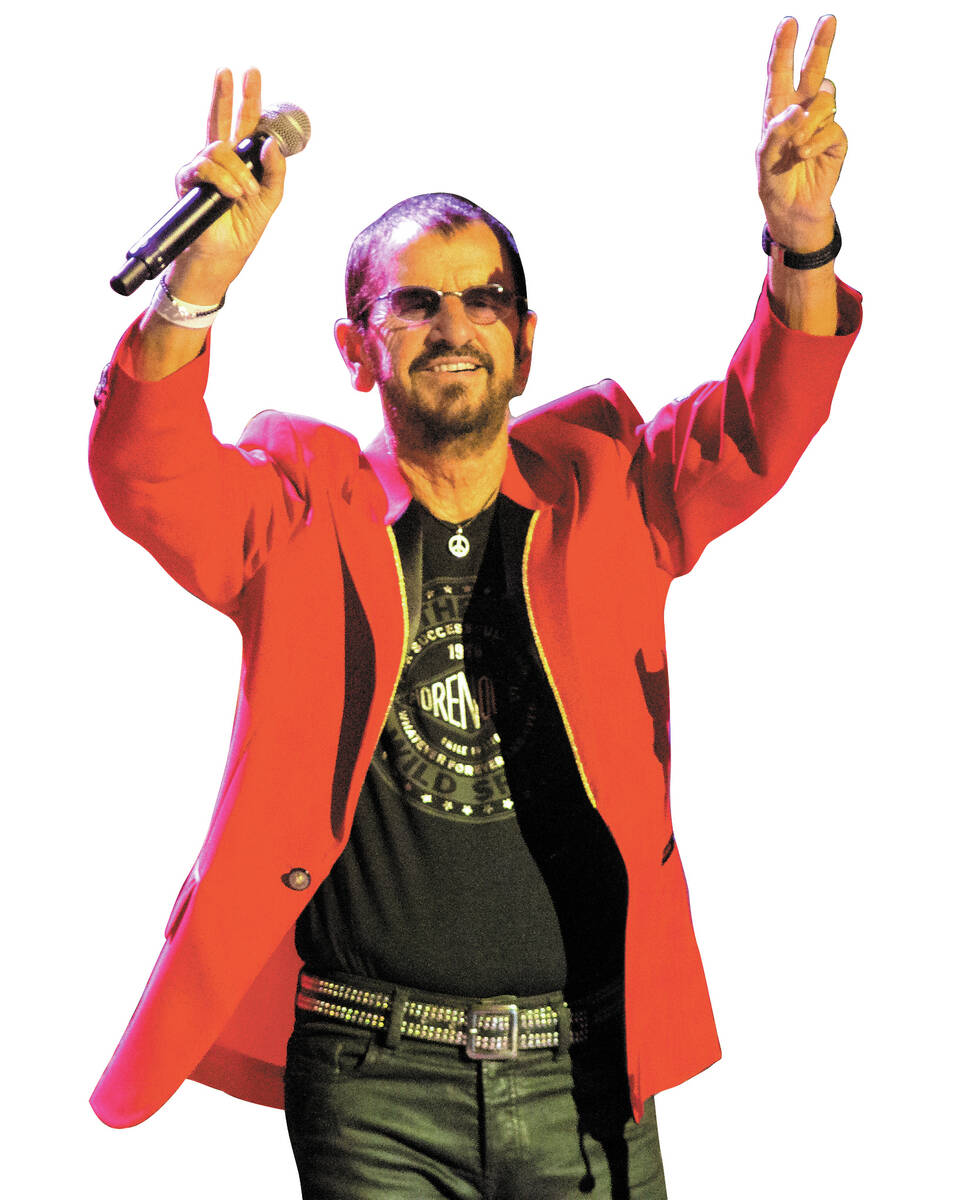 Ringo Starr, formerly of The Beatles, performs in concert with Ringo Starr and His All Starr Ba ...