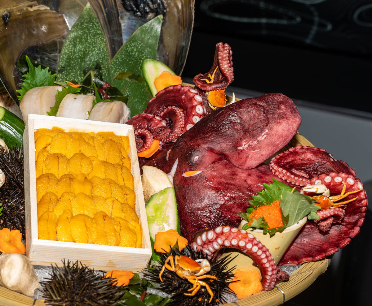 A sushi station will be offered as a premium offering this season at Allegiant Stadium in Las V ...
