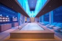 The coed space at Lapis Spa & Wellness at Fontainebleau Las Vegas (Mark Mediana/DREX Agency)