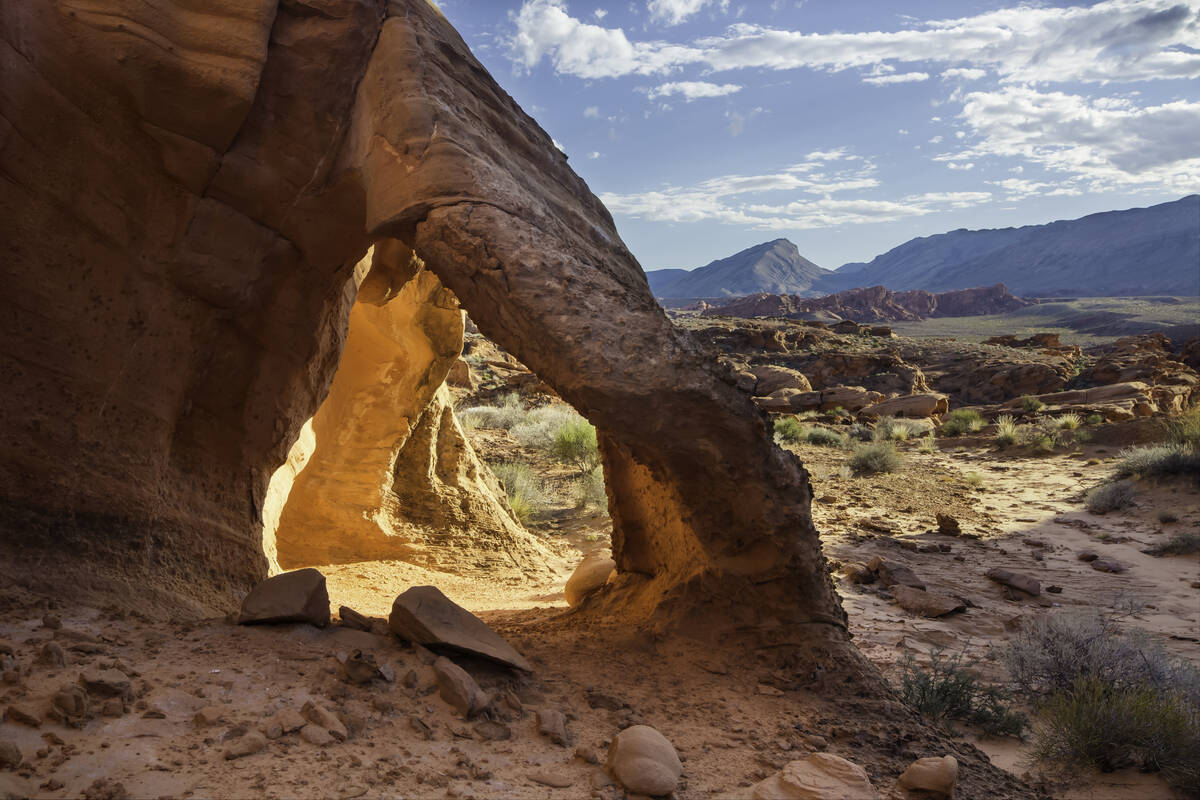 Gold Butte National Monument covers nearly 300,000 acres of remote and rugged desert landscape ...