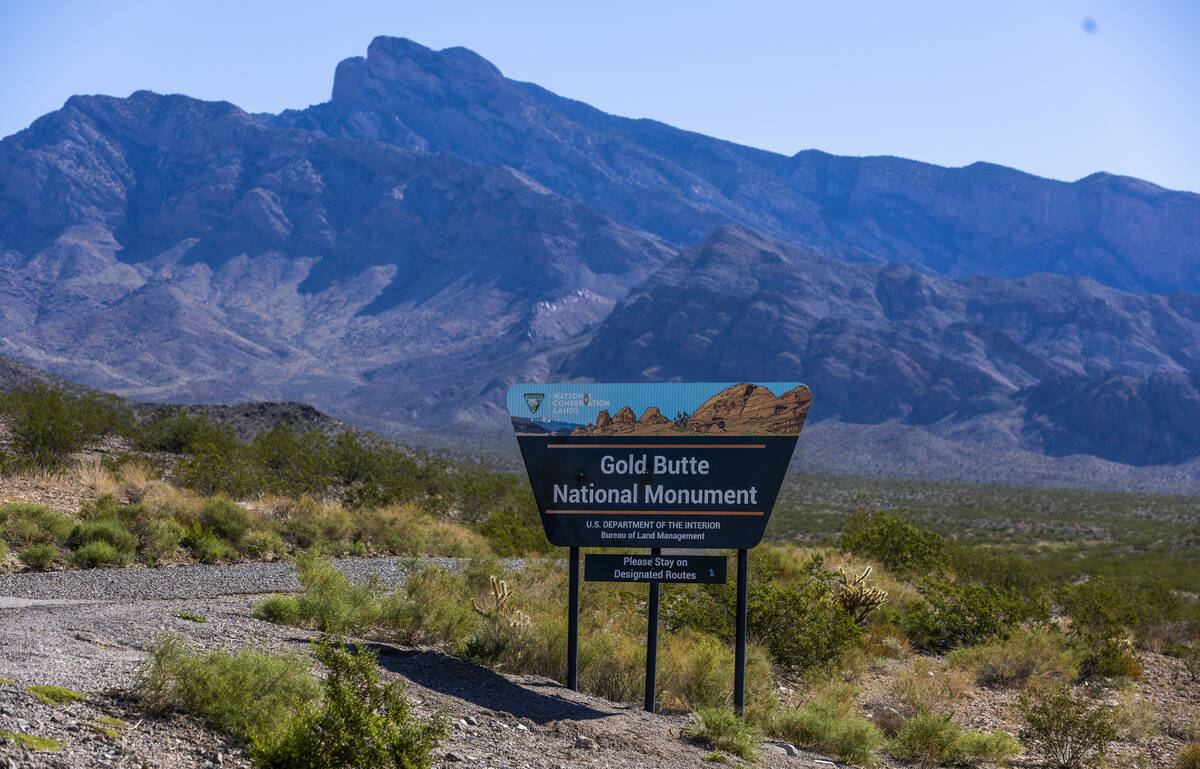 Gold Butte National Monument on Wednesday, Oct. 5, 2022, in Logandale, Nevada. (L.E. Baskow/Las ...