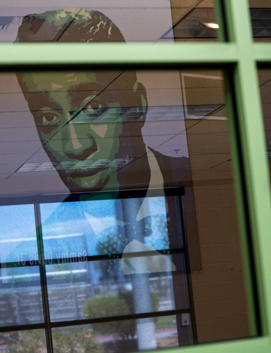 Murals depicting the history of the Historic Westside are painted on the pillars of the Pearson ...