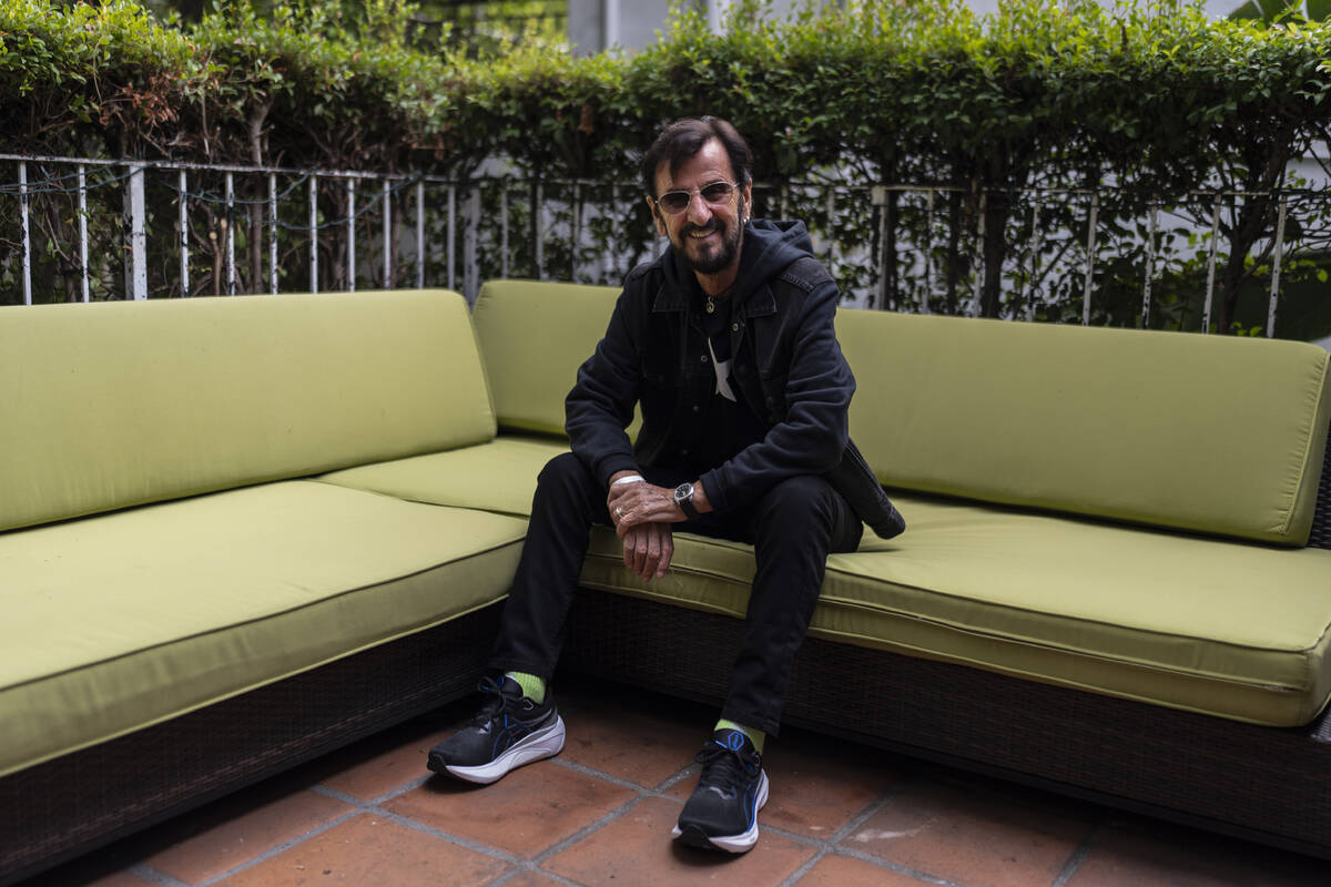 Ringo Starr poses for a portrait in West Hollywood, Calif., Thursday, Oct. 17, 2024. (AP Photo/ ...