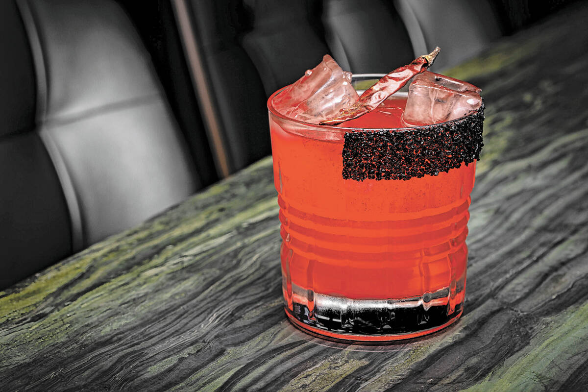 The Fire & Blood cocktail at AMARI Italian Kitchen & Wine Shop (Chris Wessling)