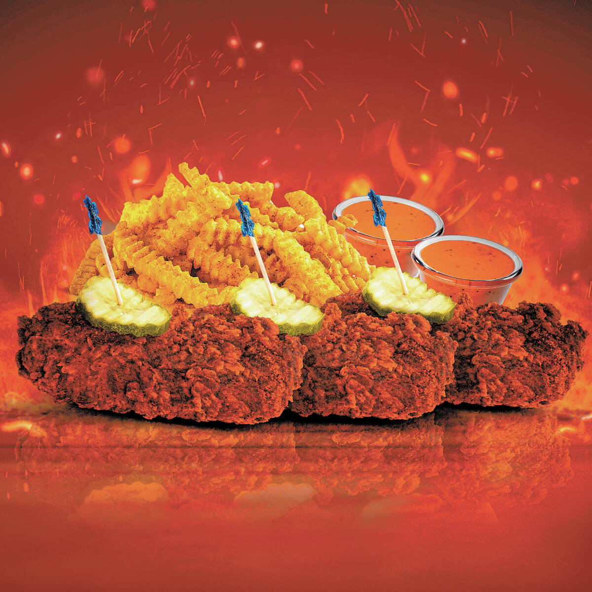 The Houston We Have a Problem chicken at Houston TX Hot Chicken (Houston TX Hot Chicken)