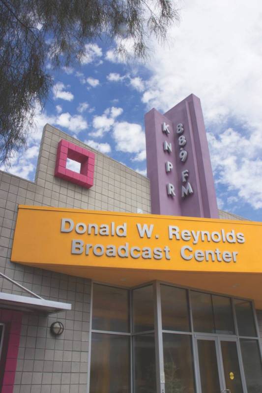 Shown is the exterior of Nevada Public Radio's Las Vegas headquarters. The station's "State of ...