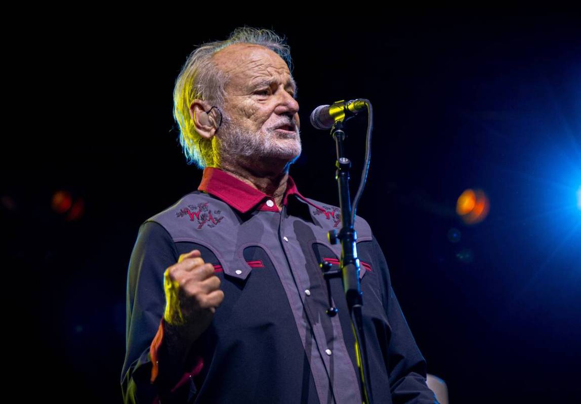 Bill Murray with his band, Blood Brothers, is shown at the Big Blues Bender at Westgate on Frid ...