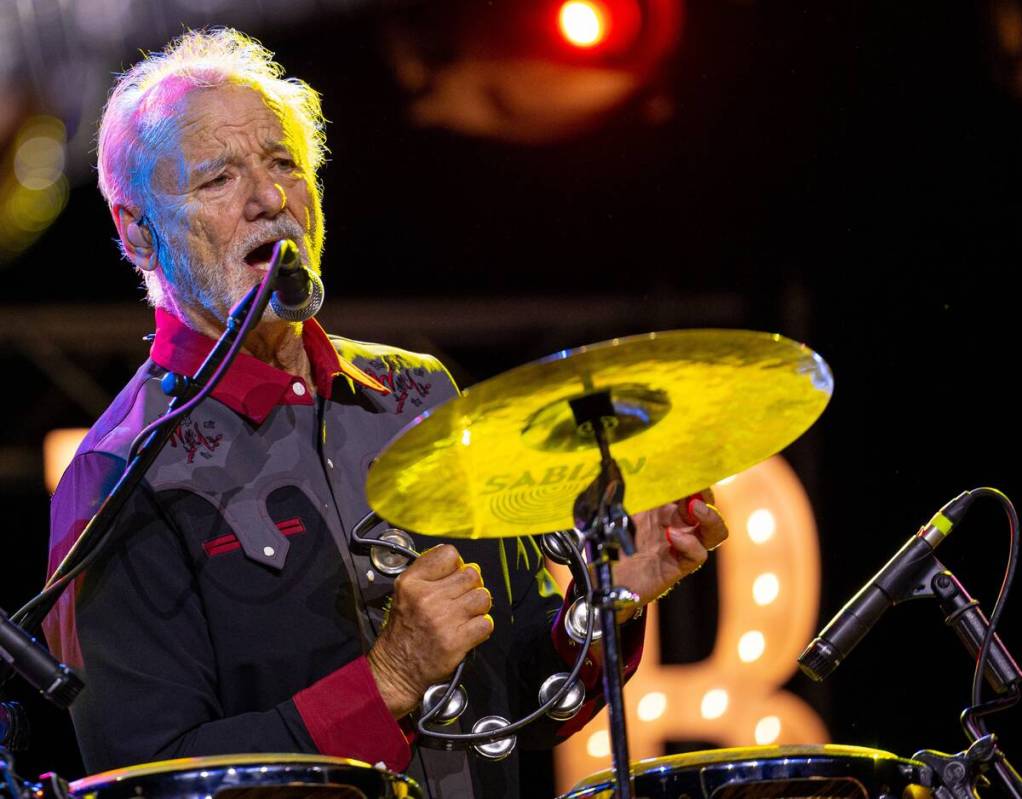 Bill Murray with his band, Blood Brothers, is shown at the Big Blues Bender at Westgate on Frid ...